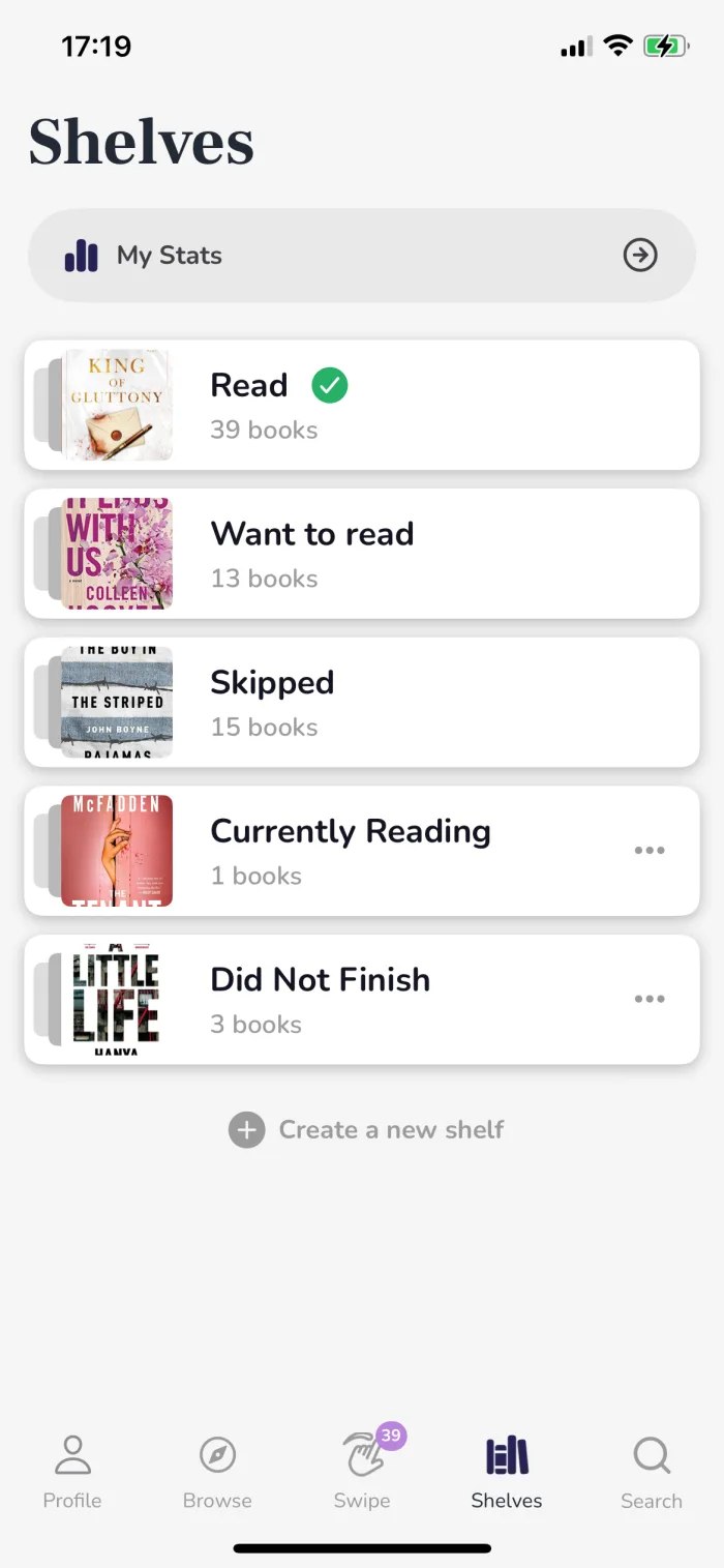 Bookist app — Read